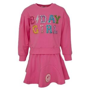 Lola + The Boys Pink Birthday Girl Set